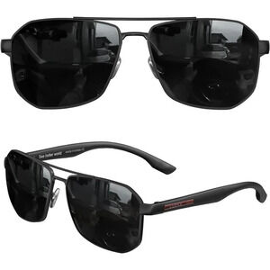 Aviator Sunglasses for Men Square  Polarized Polygon Lens